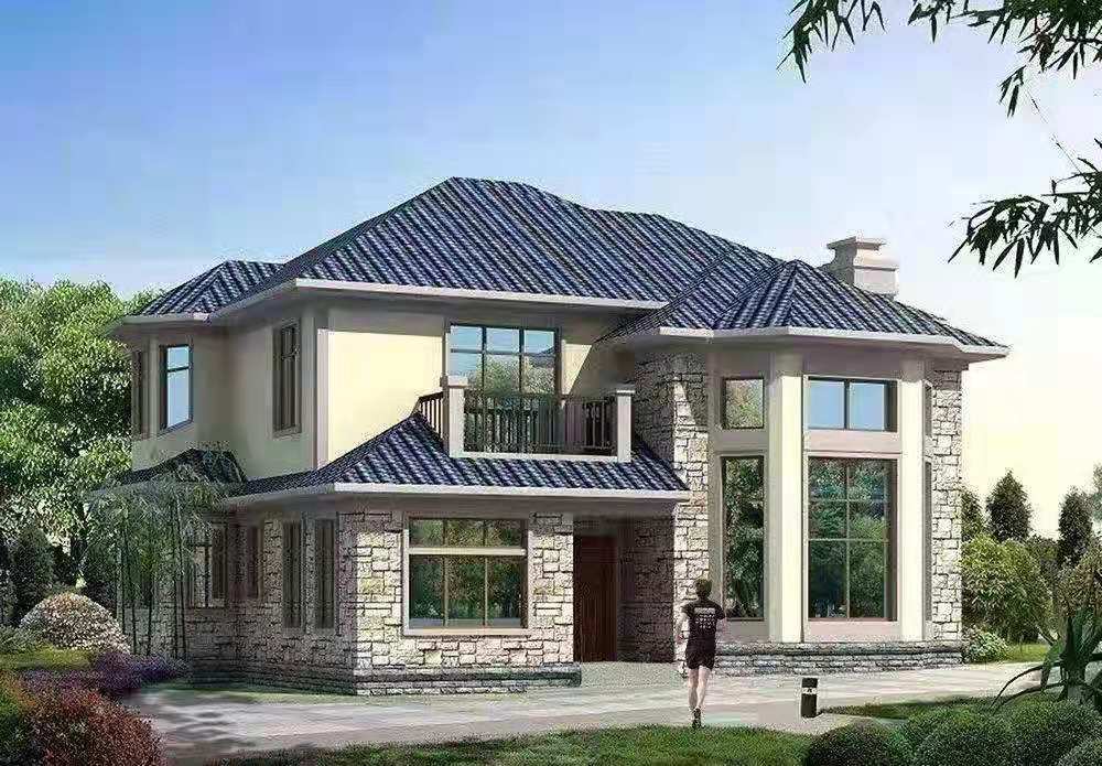 轻钢别墅效果图7